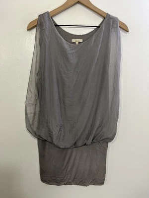 Fairy Mini Dress S Italy Silk Lagenlook Y2K Luxury Bubble Hem Bratz Ethereal 90s - Image 1 of 4