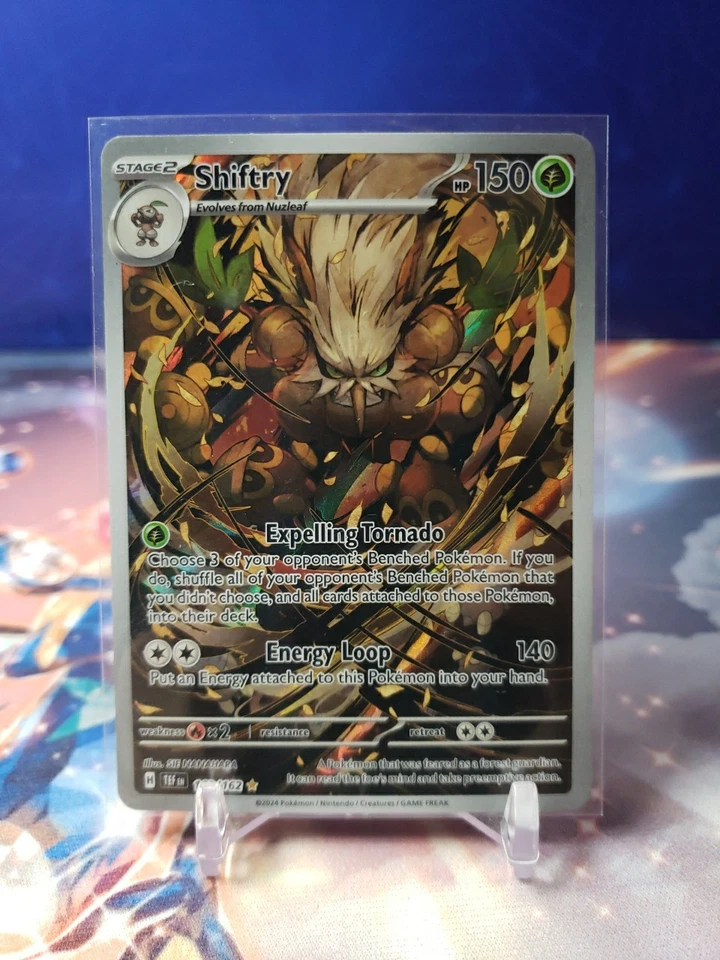 Shiftry 163/162 SV05: Temporal Forces Holo Pokemon TCG Art Rare  - Image 1 of 2