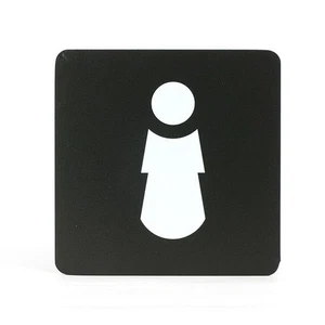 Piktogramm Klebeschild WC Damen 16x16 cm | Badezimmerschild - Bild 1 von 1