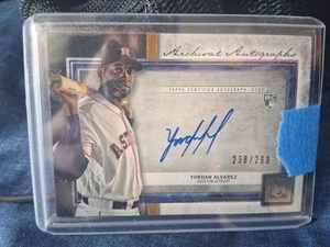 2020 Topps Museum Yordan Alvarez Rookie Auto /299 On Card #AA-YA Archival Auto - Picture 1 of 3