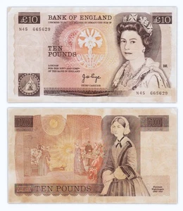 10 POUNDS 1975 1980 - GROSSBRITANNIEN / GREAT BRITAIN - P379a JB Seite - Bild 1 von 2