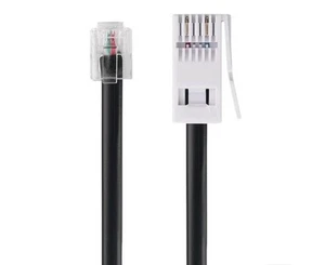 Câble téléphonique fixe RJ11-BT/modem plomb/prise fax prise BT 3m - Noir - Photo 1/2