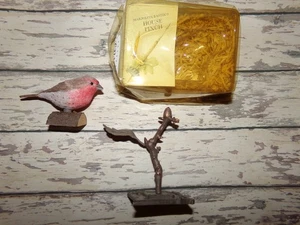 Hallmark Marjolein Bastin House Finch Bird figurine with metal stand - Picture 1 of 6