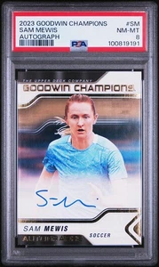 Sam Mewis Auto PSA 8 Pop 1 2023 Upper Deck Goodwin Champions USWNT MAN CITY - Picture 1 of 7