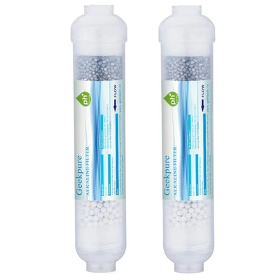 10 inch Inline Alkaline Replacement Water Filter Cartridge pH+ for Reverse Os... - Image 1 of 4