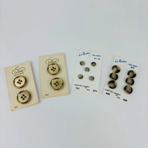 Lot Of 15 Vintage Buttons La Mode #47903 And LeBouton #701 & #695 New - Picture 1 of 5