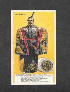 VICTORIAN TRADE - CARD J & P COATS' - ORIENTAL, ASIAN MAN - Picture 1 of 2