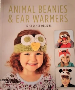 "Animal Beanies & Ear Warmers" by Leisure Arts - Picture 1 of 2