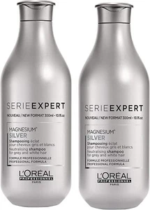 2 Pezzi L'OREAL Shampoo Serie EXPERT Illuminante Magnesium Silver 30ml - Imagen 1 de 1
