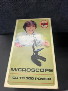Vintage Sears & Robuck 60 Prepared Educational Specimens Slides & Toy Microscope - Picture 1 of 9