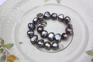 B0219G perla de agua dulce auténtica joyería pulsera de perlas joyería brazo pulsera collar vbn - Imagen 1 de 1