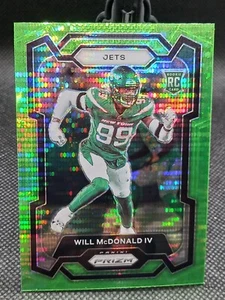 2023 Prizm Green Pulsar Refractor - Will Mcdonald IV RC #380 New York Jets - Picture 1 of 2