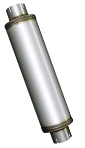Silenciador de escape diésel de alto flujo de acero inoxidable de 4"" de largo 30"" de alto rendimiento - Imagen 1 de 4