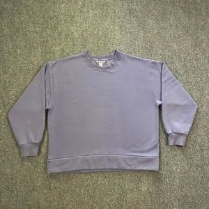 Athleta Retroplush Crewneck Sweatshirt Womens Large L Pastel Purple Pullover - Picture 1 of 17