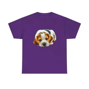 T-shirt inglese Foxhound unisex cotone pesante - Foto 1 di 29