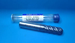 Garr Tool 1/2"   Carbide Ball Nose End Mill     P/N: 21664 - Picture 1 of 3
