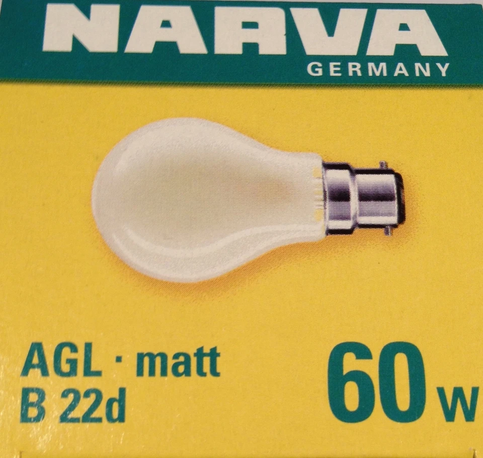 NARVA GERMANY AGL MATT B22 60W 230V - Bild 1 von 1
