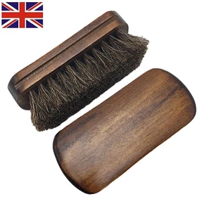 Horsehair Shoe Brush Shine Shoe Polish Kit, Leather Shoes Boot Clean - Picture 1 of 9