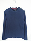 ARMOR-LUX WOOL NAVY SAILOR BUTTON JUMPER - LARGE L - RRP 120