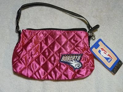 Muñequera acolchada Charlotte Bobcats, bolso de mano rosa Pro-FAN-ity con licencia oficial  Foto 1 de 4