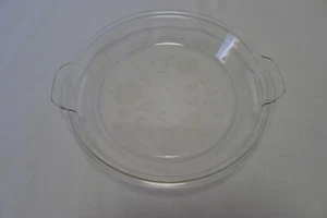 Vintage Pyrex 684-C Deckel oder Schale mit geätzten Blumen & Laschengriffen - Bild 1 von 15