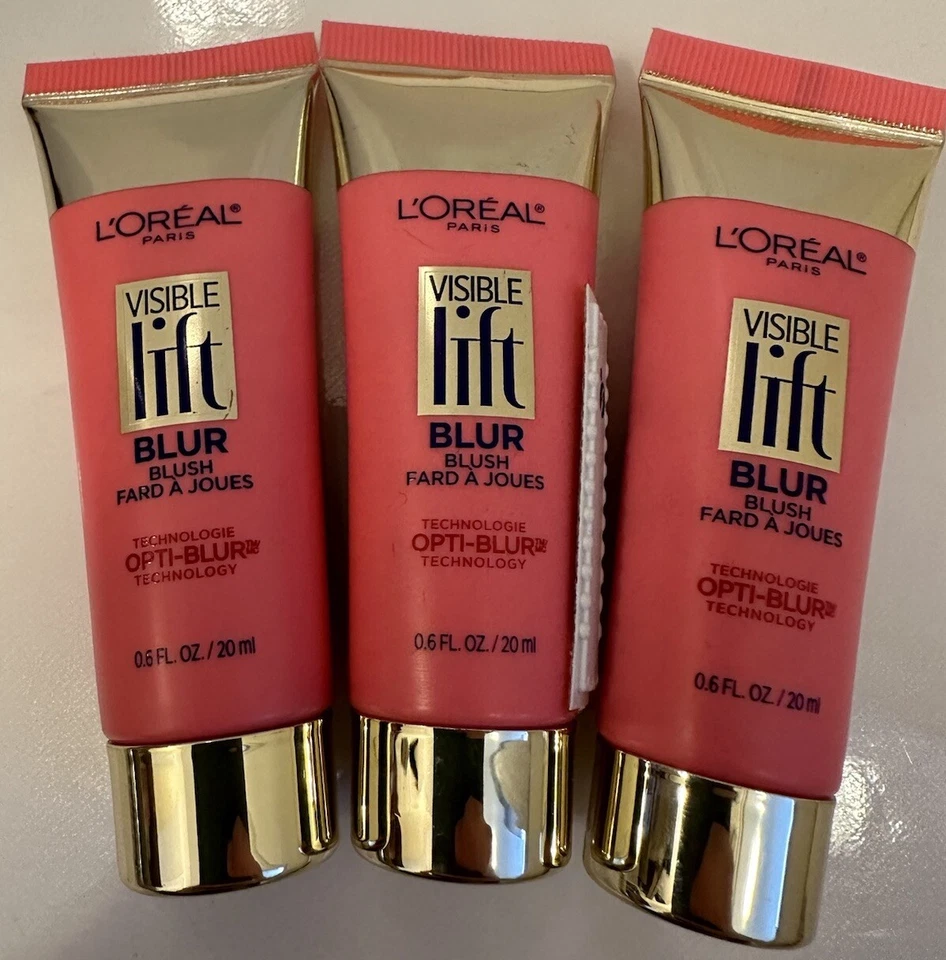 Румяна Loreal Visible Lift Blur 502 мягкие розовые 0,6 унции 3 штуки - Изображение 1 из 2