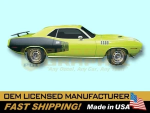 1971 Plymouth Barracuda 'Cuda 340 383 440 HEMI Decals & Billboard Stripes Kit - Picture 1 of 1