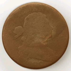 1800 Large Cent Draped Bust S-203 Cleaned Video! - Picture 1 of 4