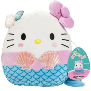 Squishmallows 8" HELLO KITTY Plush Mermaid Shell Summer 2023 Sanrio NWT - Picture 1 of 4