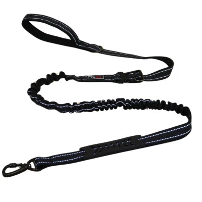THAIN Reflective Tactical Dog Leash Bungee Lead with Car Seat Belt for Medium Dogs