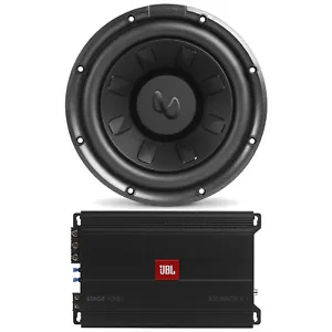 JBL Stage 3001 Subwoofer Amplifier Bundle with Infinity 10" Car Audio Subwoofer - Picture 1 of 4