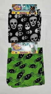 Pet Skull and Spider Bandana : Set of 2 - Picture 1 of 9