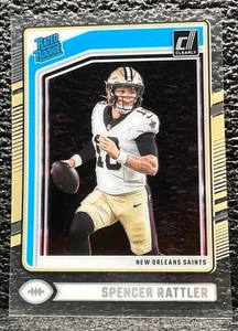 Rookie classé football Clearly Donruss 2024 - 94 Spencer Rattler - Photo 1/2