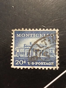 1956 Monticello Charlottesville Virginia Stamp - UNESCO World Heritage Sites - Picture 1 of 2