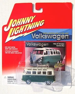 JOHNNY LIGHTNING R2 VOLKSWAGEN 1966 21 WINDOW VOLKSWAGEN SAMBA BUS cr - Picture 1 of 1