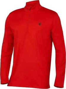 new Men's SPYDER Prospect Half Zip Midweight Baselayer Top Volcano Red Men's L - Picture 1 of 7