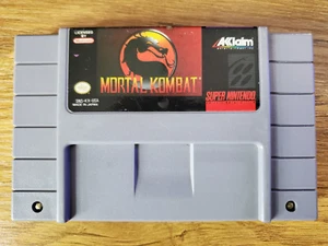 Mortal Kombat SNES (Super Nintendo 1993) Authentic Cartridge Only - Picture 1 of 5