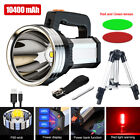High Powered Ultra Bright LED Searchlight Flashlight Torch USB Rechargeable Lamp