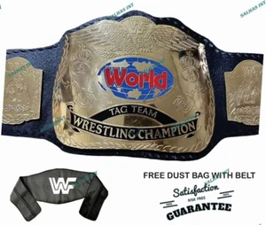 NEW WORLD TAG TEAM WRESTLING CHAMPIONSHIP BELT HEAVYWEIGHT REPLICA 2&4MM ZINC - Picture 1 of 6