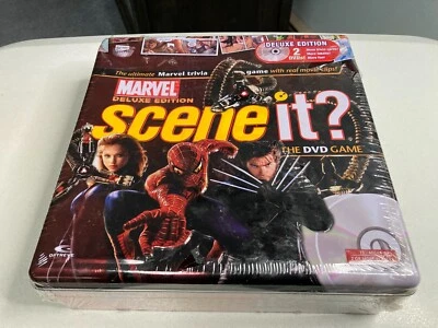 MARVEL Scene It Deluxe Edition 2 DVD Collector's Tin Board Game Read Description - Image 1 of 4