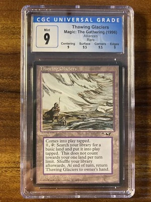 MTG✨THAWING GLACIERS✨Alliances CGC Quad 9’s++ MINT RARE Fetch Land RESERVE LIST - Image 1 of 2