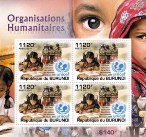 UNICEF in Viet Nam / Humanitarian Charity Stamp Sheet #3 of 5 (2011 Burundi) - Picture 1 of 1