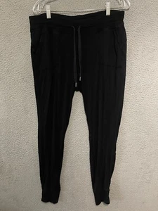 Athleta Sweatpants Womens Size Large Black Stretch Drawstring Adult Modal - Picture 1 of 5