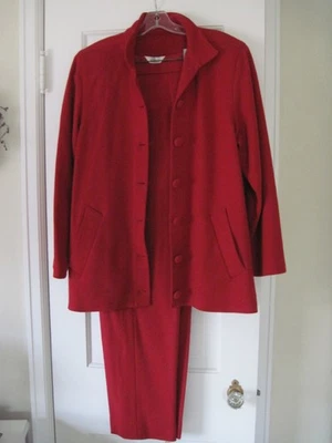 Abrigo y pantalón de lana rojo Bleyle talla 10 ¡Perfecto para las vacaciones! Foto 1 de 4