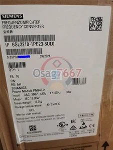1 Stück NEU SIEMENS 6SL3210-1PE23-8UL0 6SL3 210-1PE23-8UL0 - Bild 1 von 5