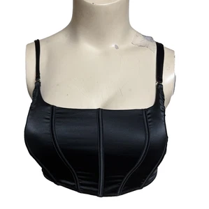 Women’s Auden Underwire Black Victorian Style Push Up Bra size L #PBSL - Picture 1 of 4