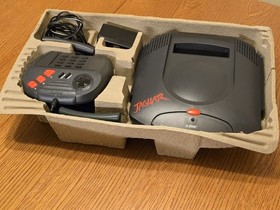 Atari Jaguar Console With 2 Games Cybermorph Theme Park RCA Composite Lead