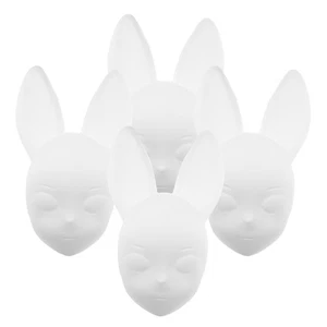 4 Pcs Maschera Facciale Di Coniglio Mascherate Facciali - Afbeelding 1 van 12