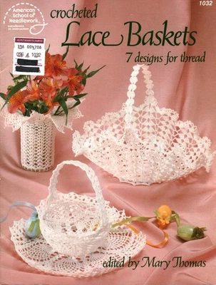 Cestas de encaje de ganchillo | American School of Needlework 1032 Foto 1 de 4