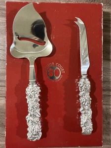 Vintage Arthur Court Classic Traube Käsehobel & Messer/2-teiliges Set/RAR#4-286 - Bild 1 von 8